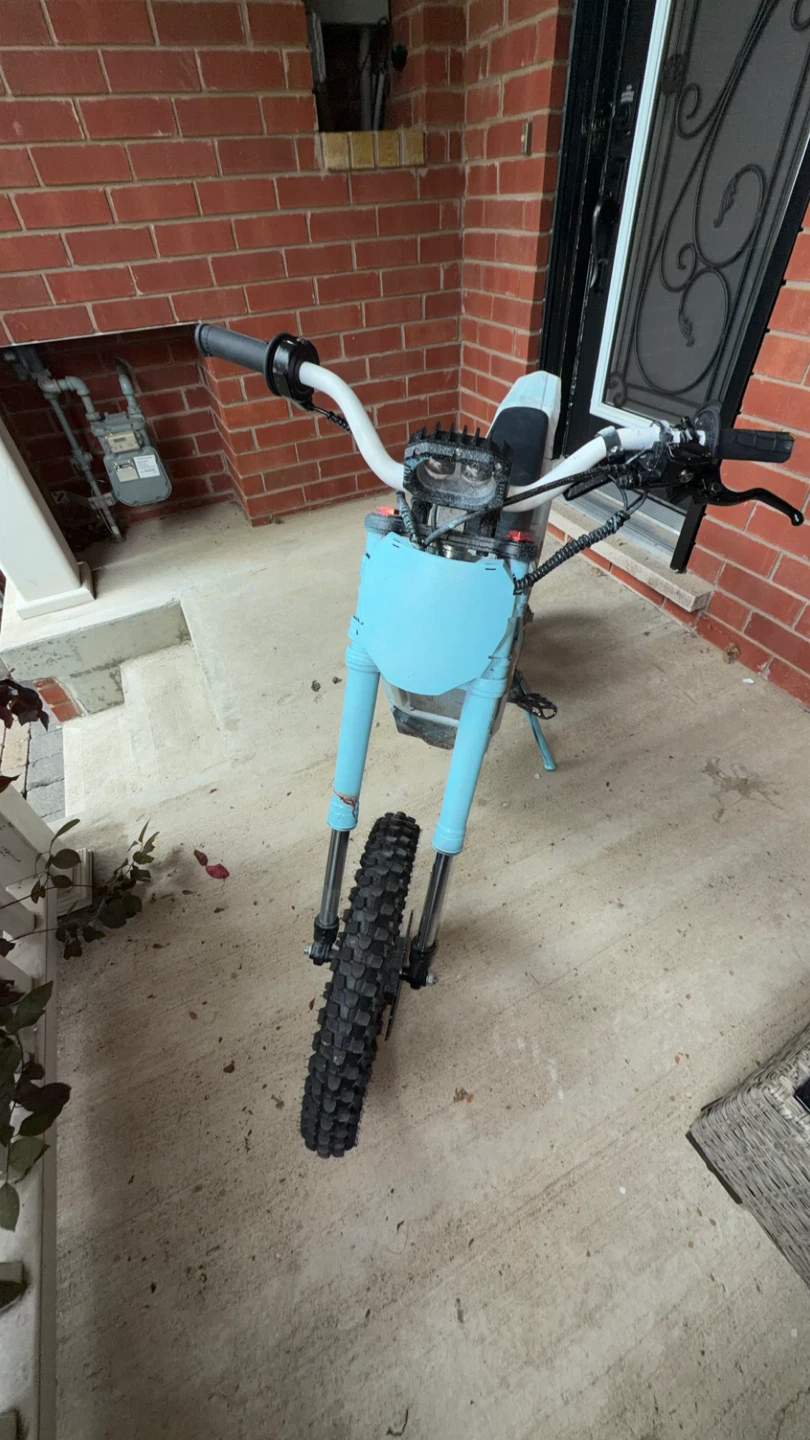 Light Blue Electric Dirt Bike - photo 2