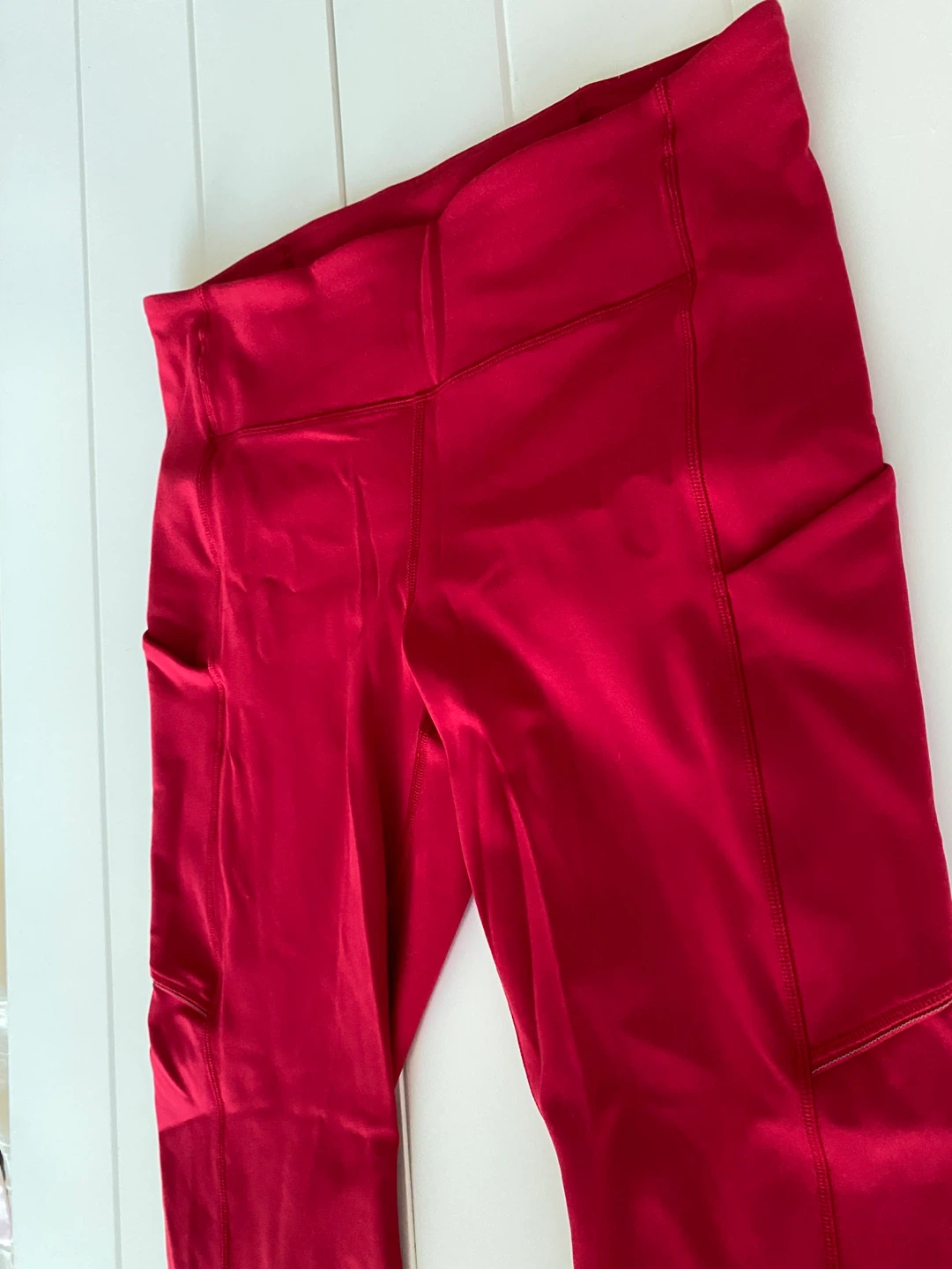 Lululemon Red Cropped Leggings ⚽️ - photo 5
