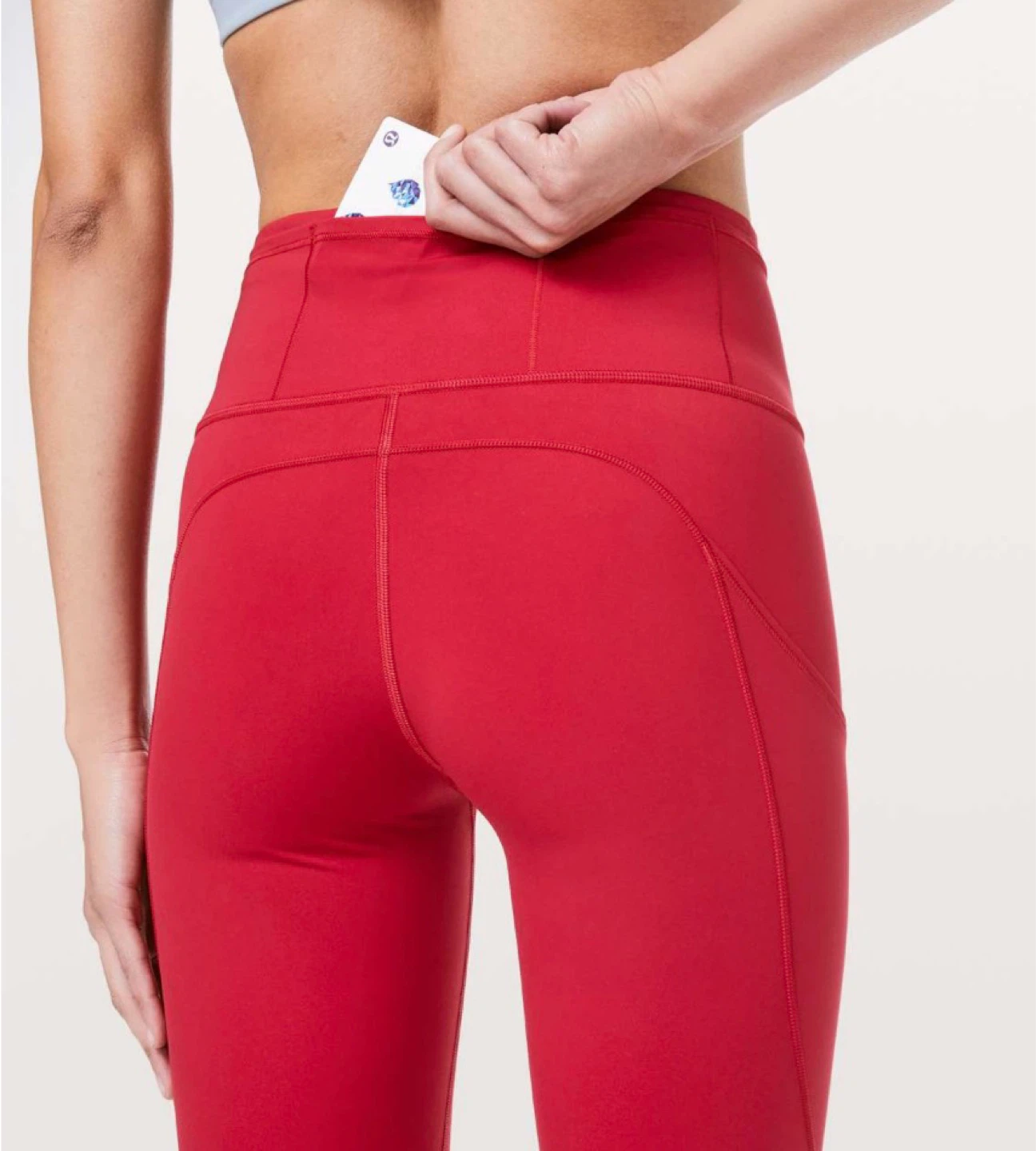 Lululemon Red Cropped Leggings ⚽️ - photo 3