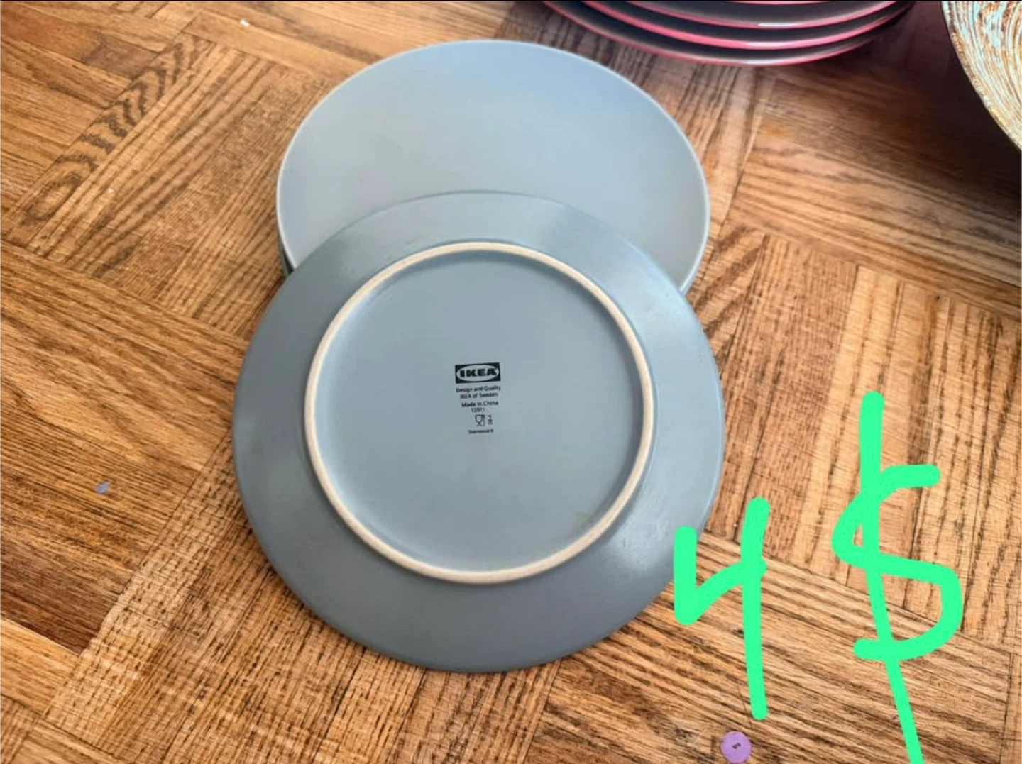 IKEA Blue Plates Set - photo 5