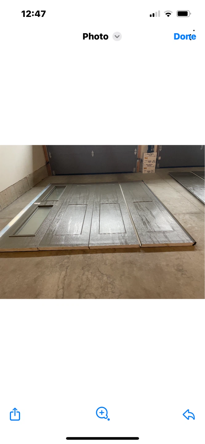 Garage door panels