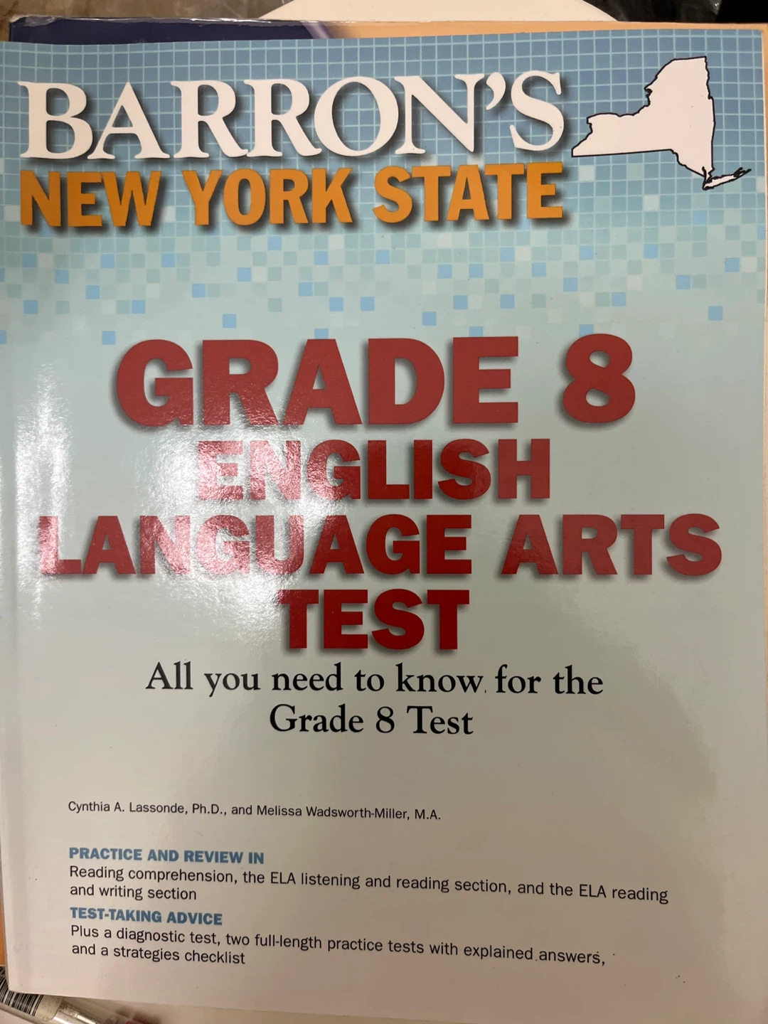 ⚽️Barron's New York State Grade 8 English Test Prep Book