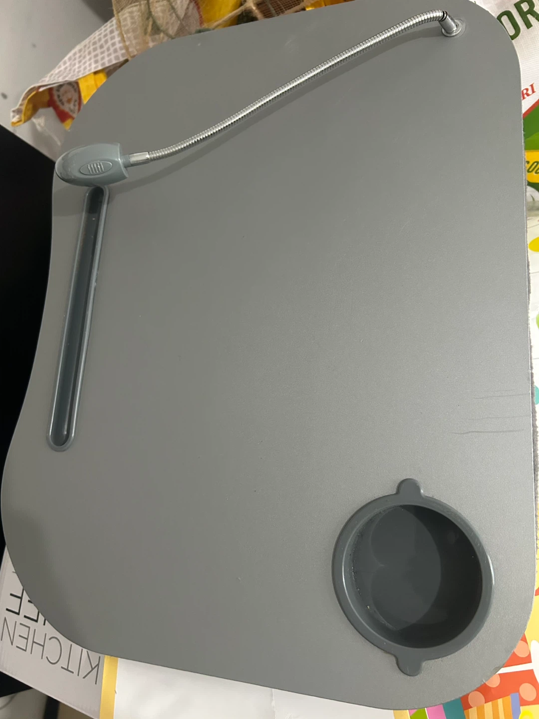 Lap Desk with LED Light and Cup Holder