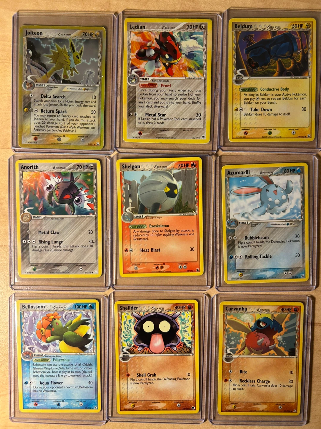 Pokemon cards (Delta species)