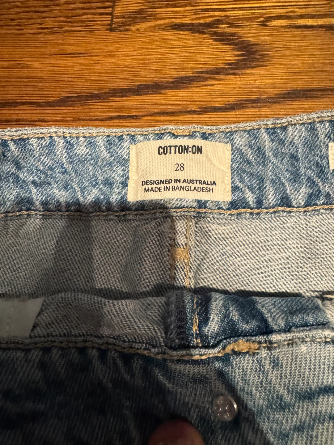 Cotton On Denim Mini Skirt Size 28 - photo 3