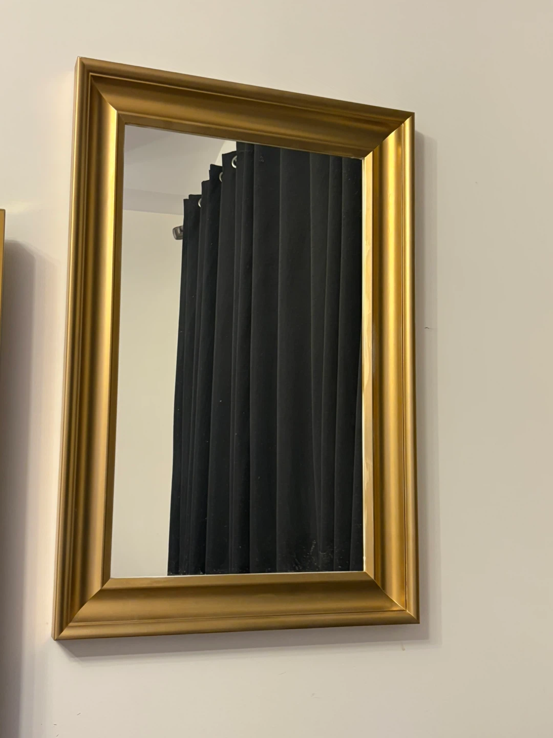 Gold Framed Wall Mirror/Side Table (2 Each)