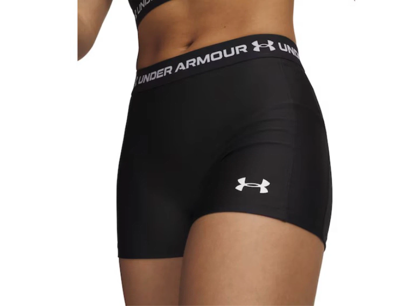 Under Armour Black HeatGear compression shorts ⚽️