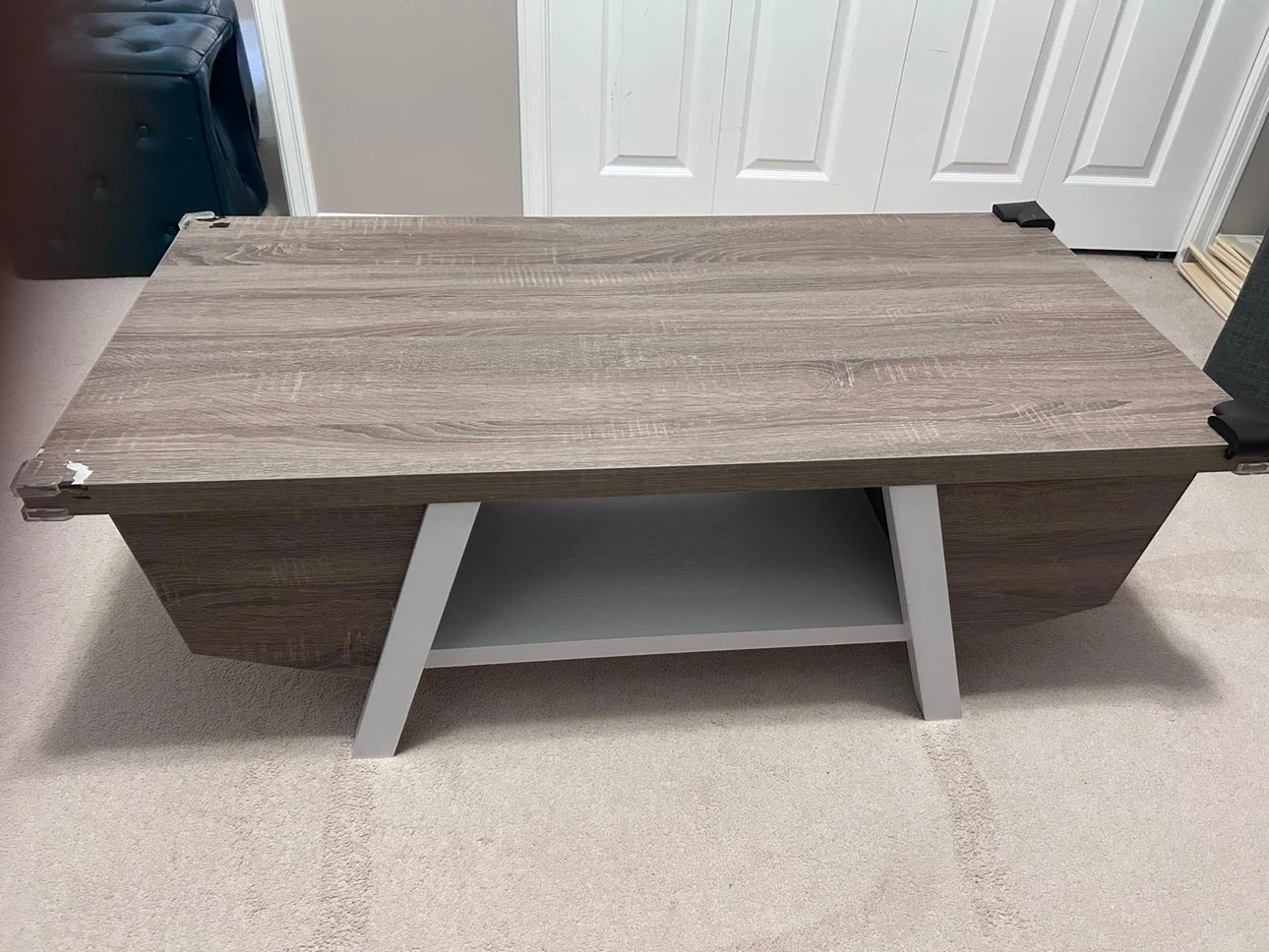 Wooden Coffee Table with Shelf
