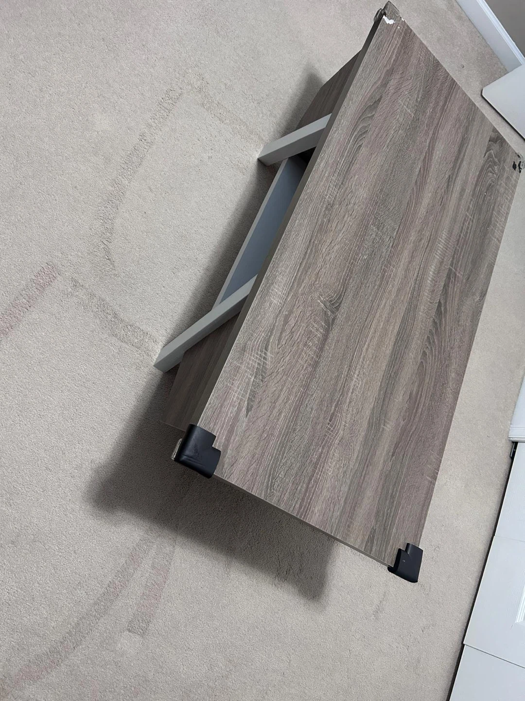 Wooden Coffee Table with Shelf - photo 2