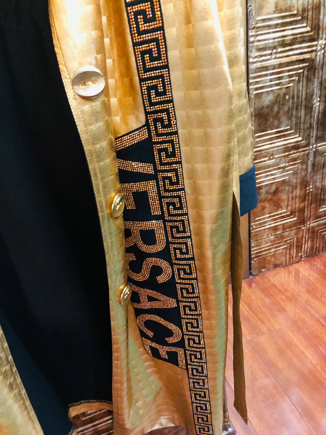 Gold Versace Trench Coat - photo 2