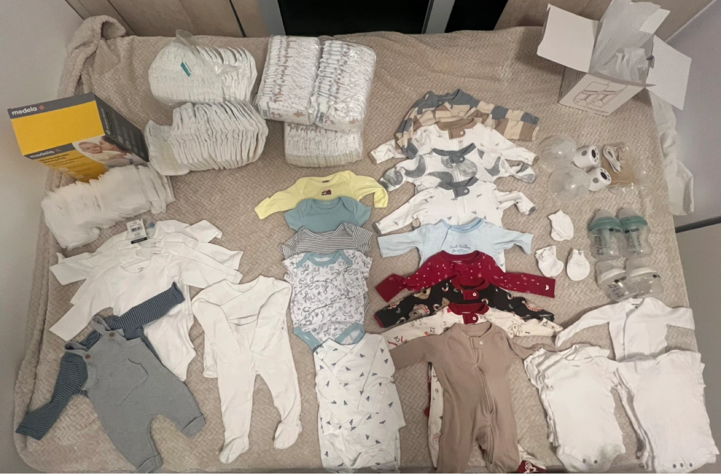 Baby Clothes Bundle - Onesies, Sleepers, Overalls & More