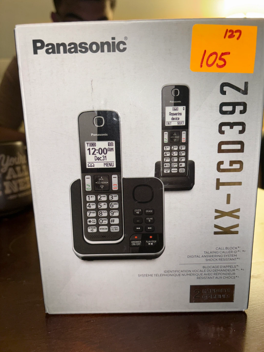 Panasonic KX-TGD392 Cordless Phone with Answering Device