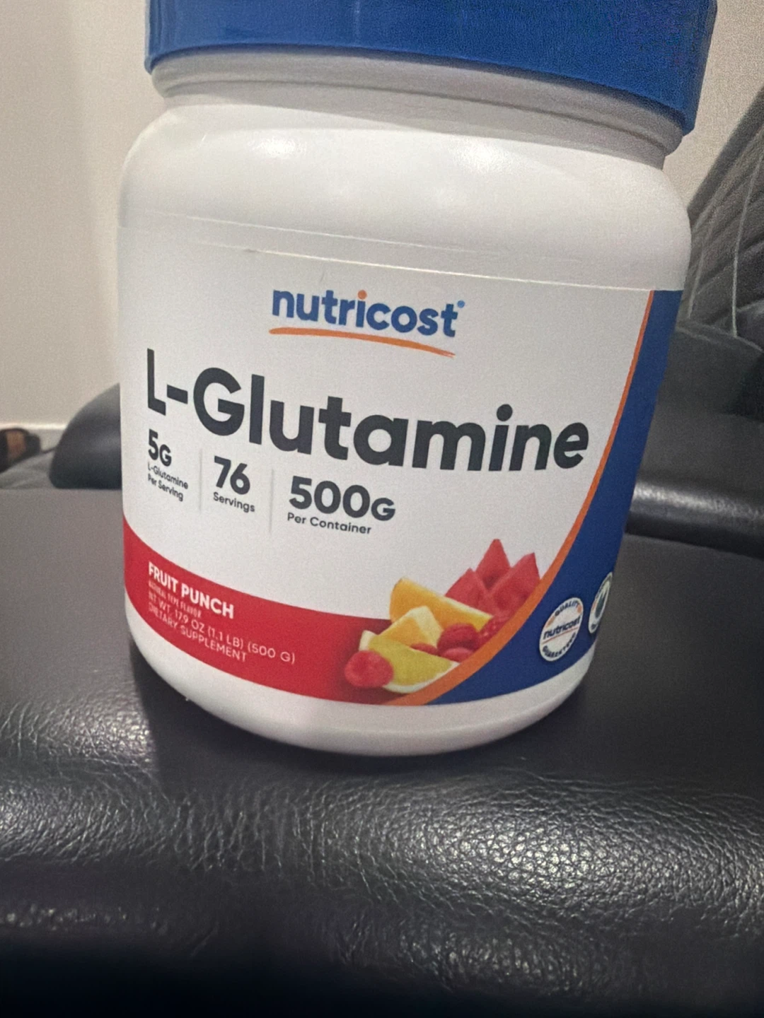Nutricost L-Glutamine Fruit Punch 500g