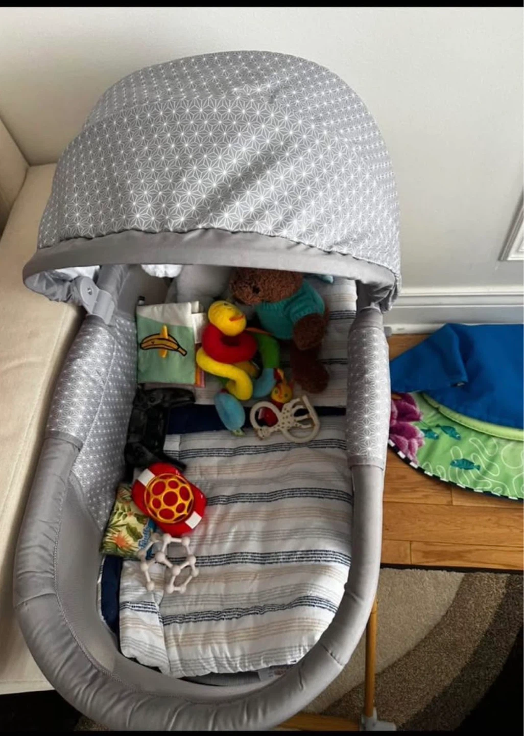 Grey Baby Bassinet - photo 2
