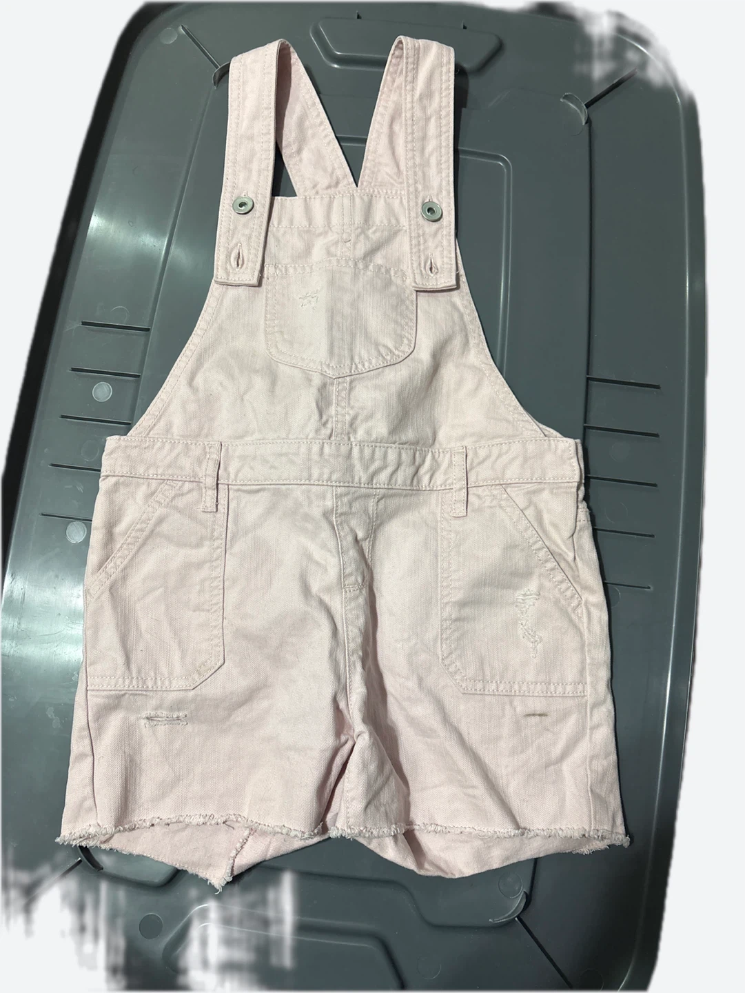 Pink Denim Shortalls