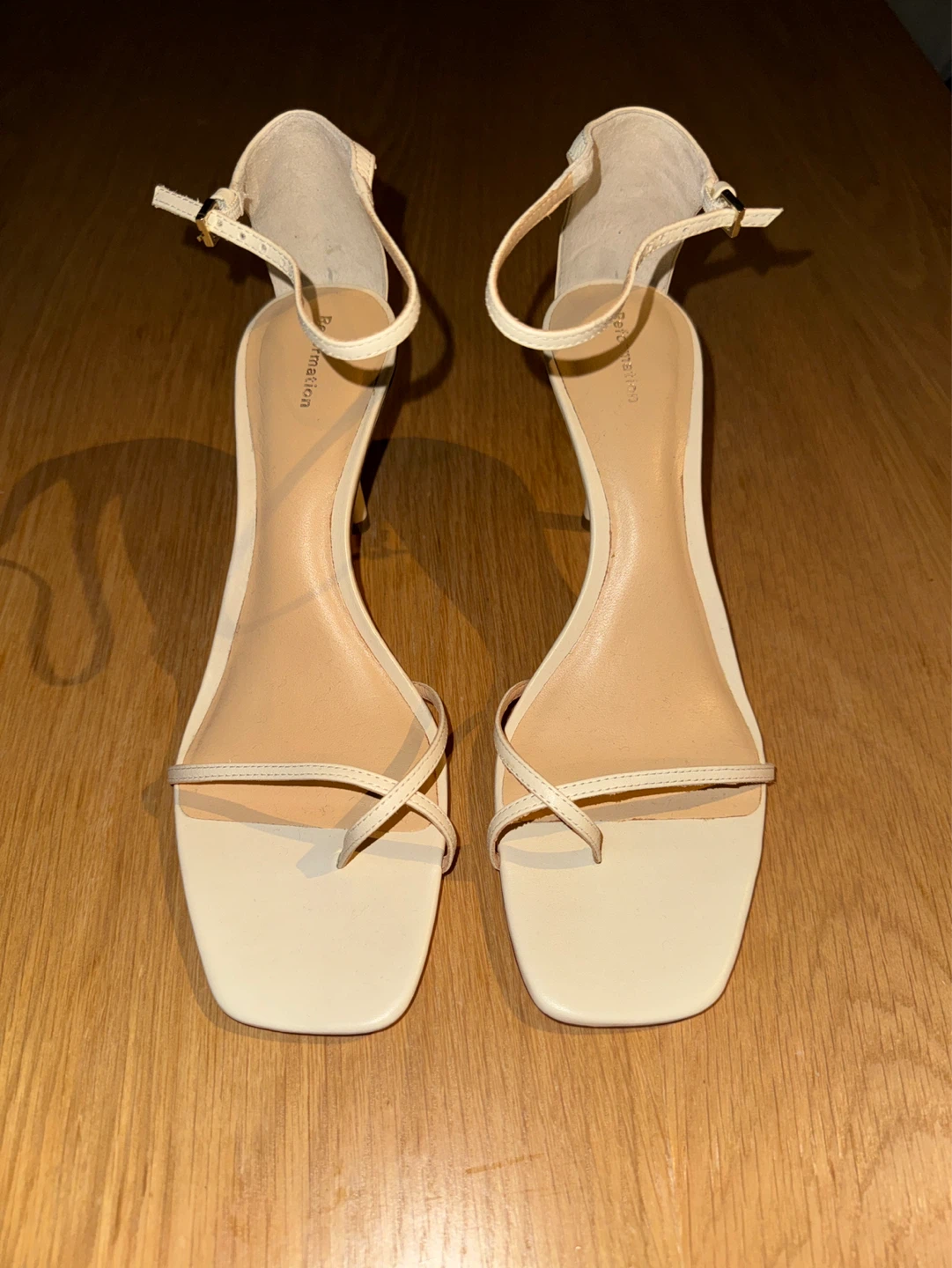 NEW Reformation Gigi Strappy Mid Heel Sandals - photo 4