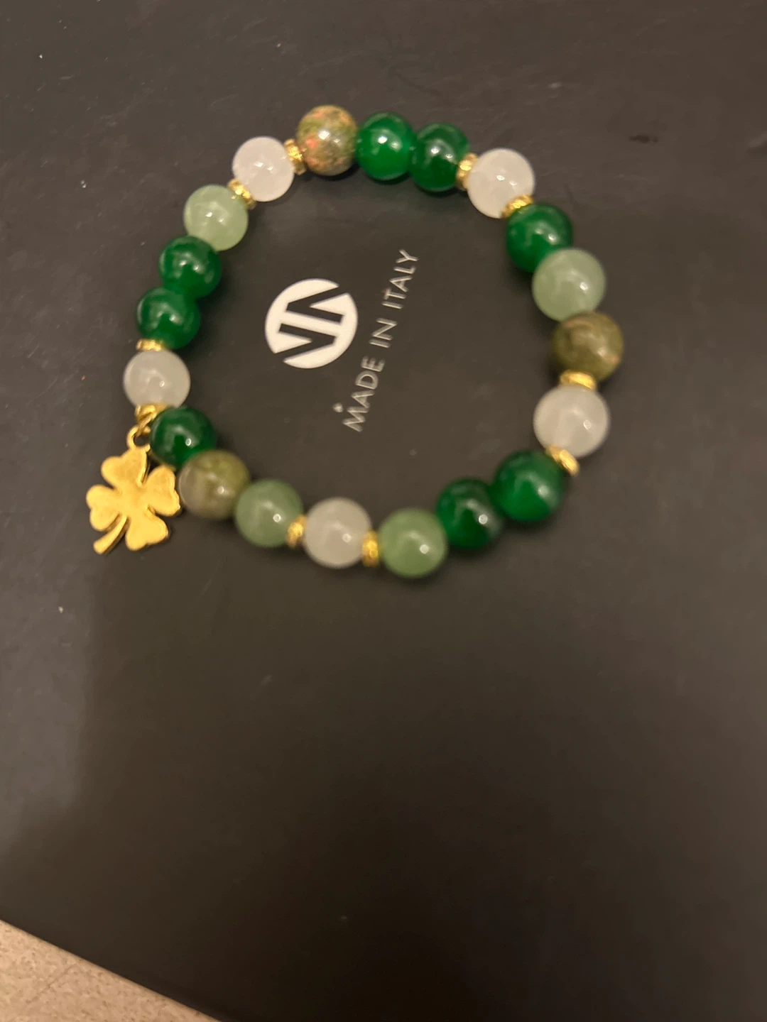 St. Patrick's Day Clover Charm Bracelet - photo 2