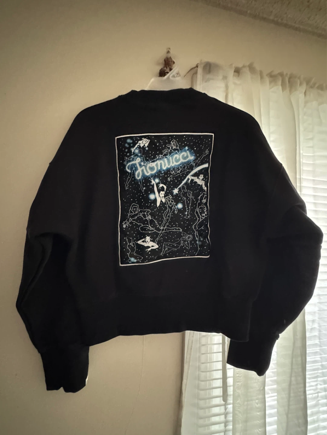 Fiorucci x Adidas Black Graphic Sweatshirt
