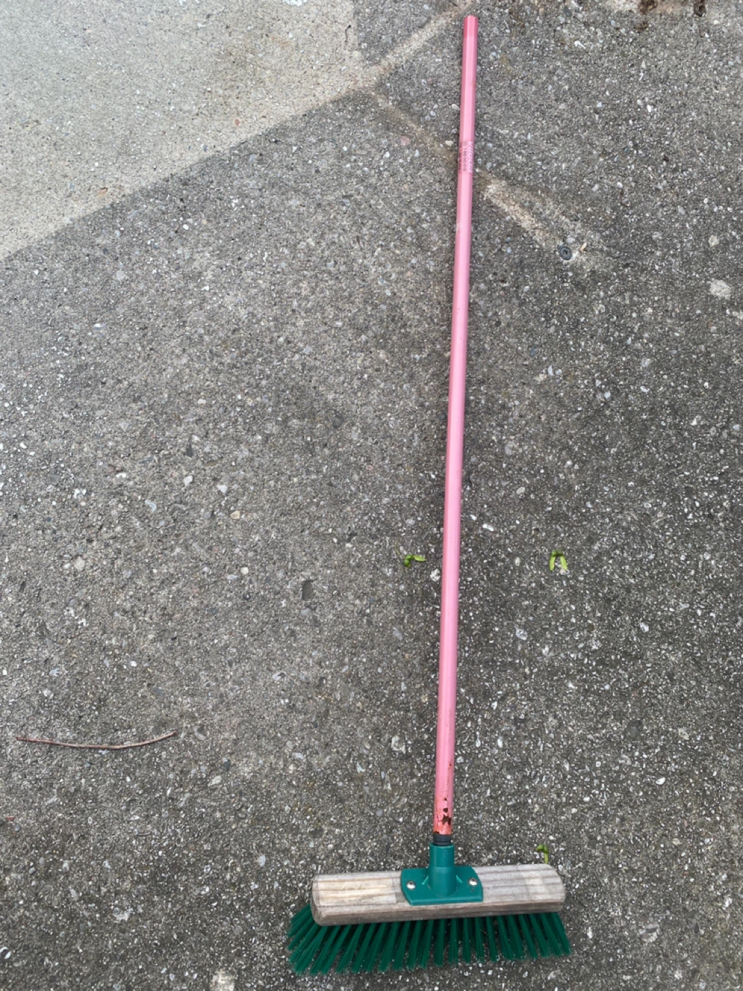 Outdoor Broom ⚽️ with Green Bristles