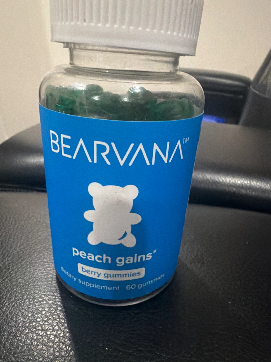 Bearvana Peach Gains Berry Gummies - 60 Count