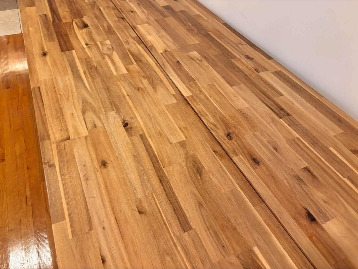 Wooden Dining Table with Black X-Legs - photo 3