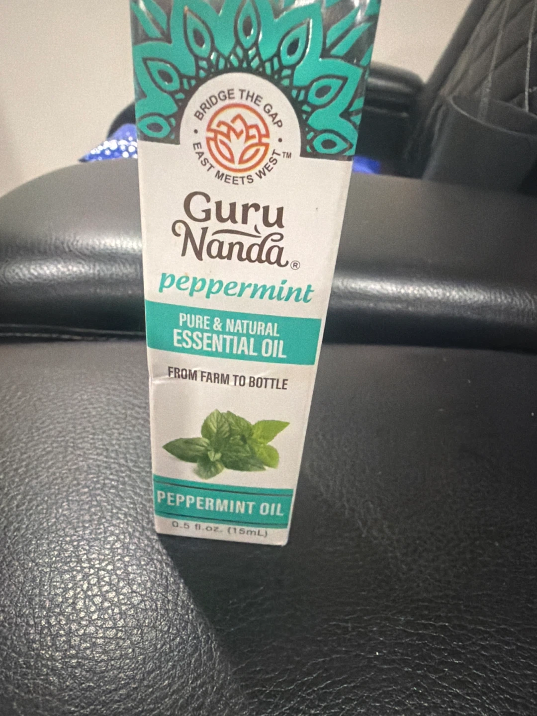 Guru Nanda Peppermint Essential Oil 0.5 fl oz (15mL)