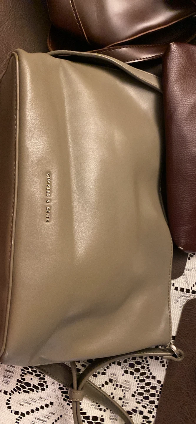 Charles & Keith Taupe Shoulder Bag - photo 2