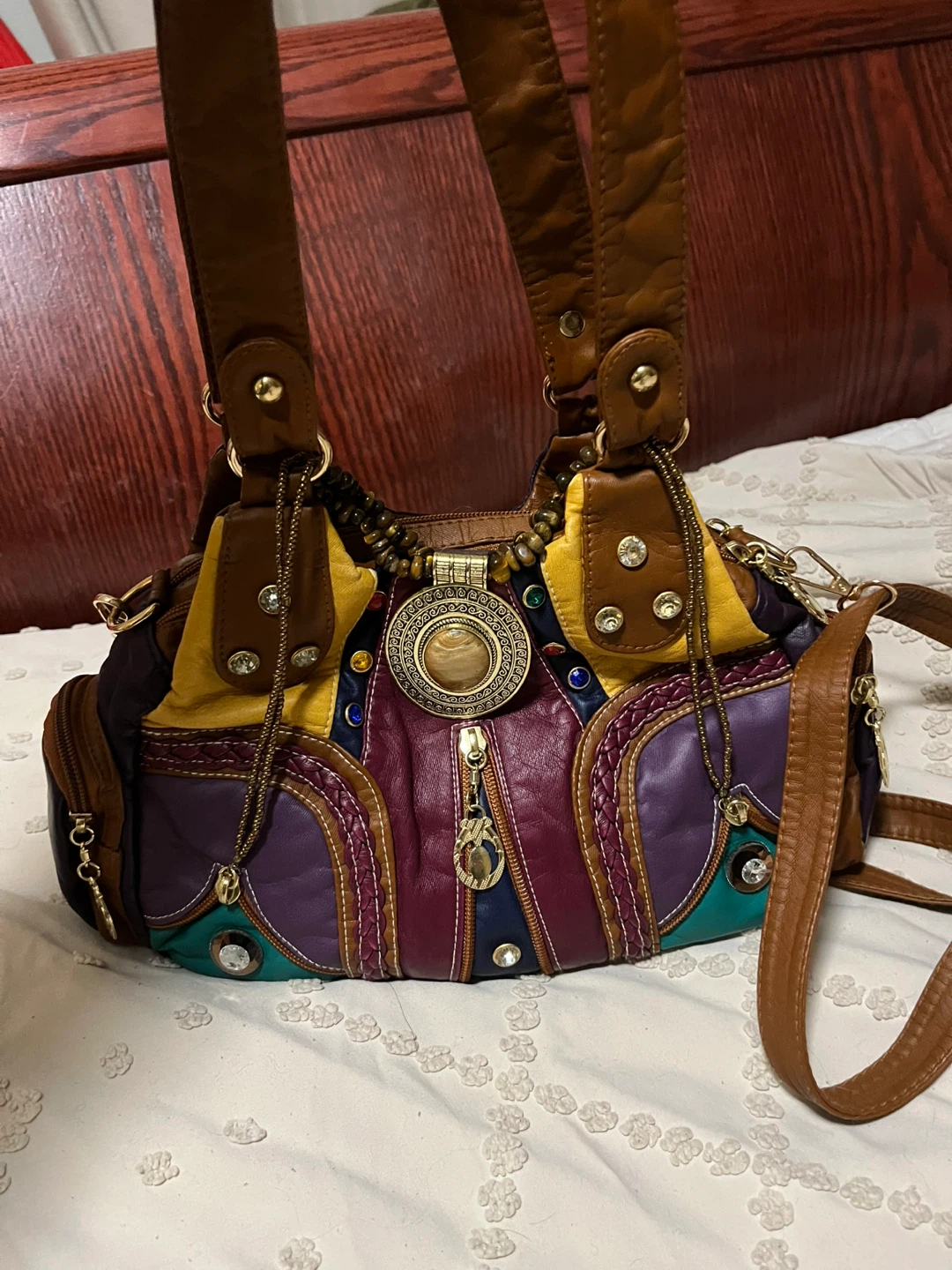 Colourful Patchwork Shoulder Bag - photo 2