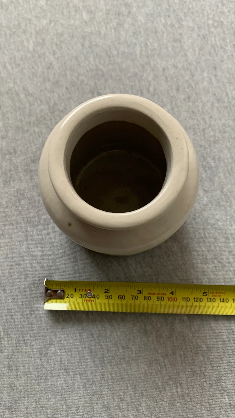 Cream Ceramic Pot ⚽️ - photo 2