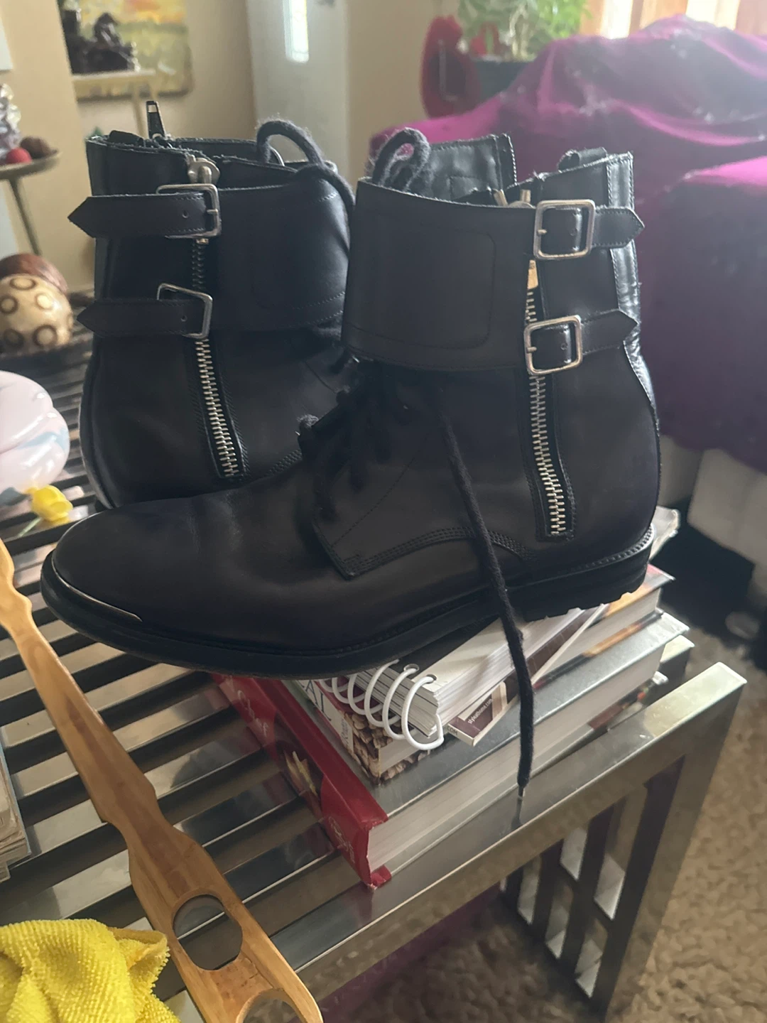 McQueen leader  boots  size  40