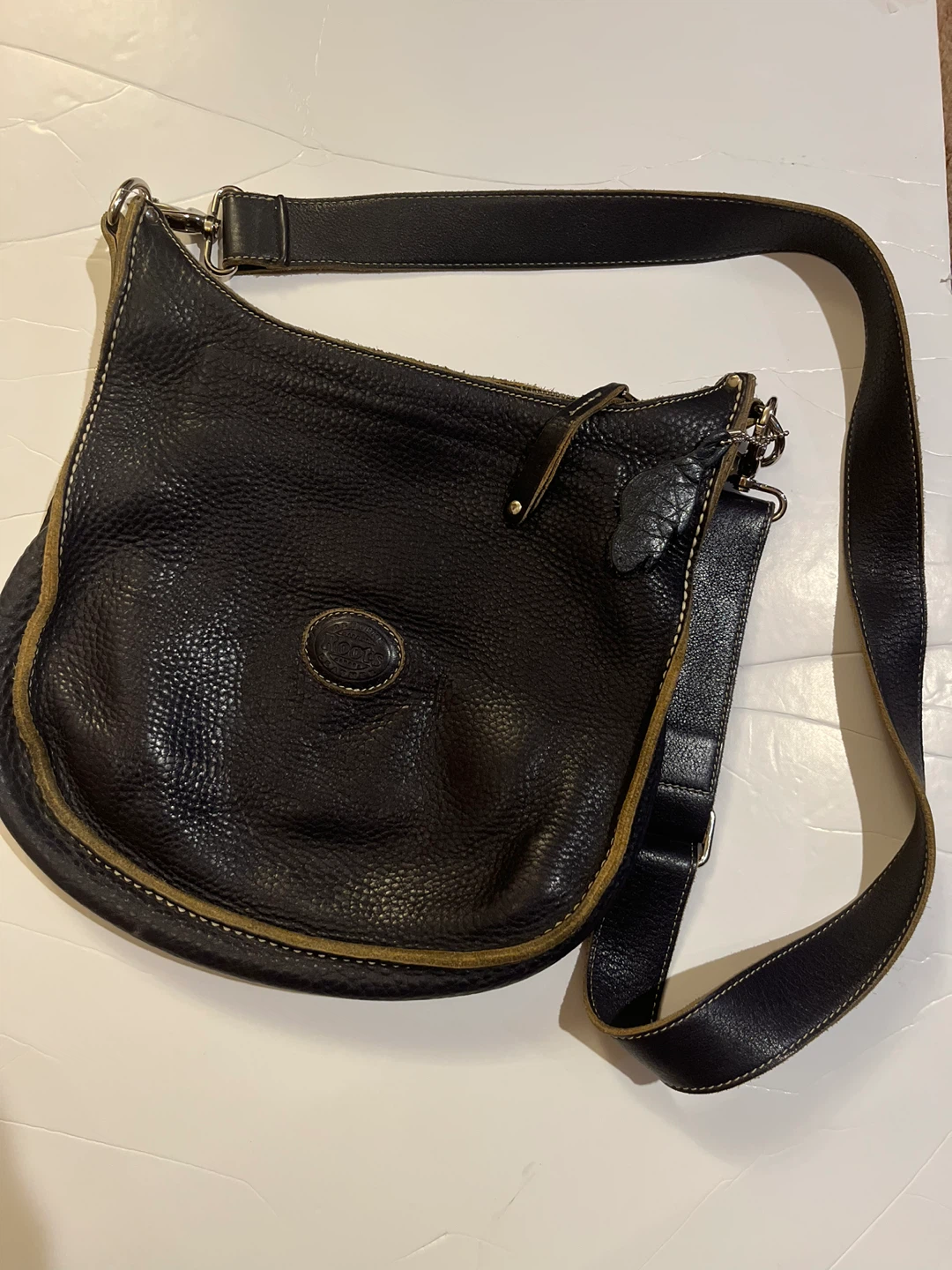 Vintage Roots Leather Shoulder Bag
