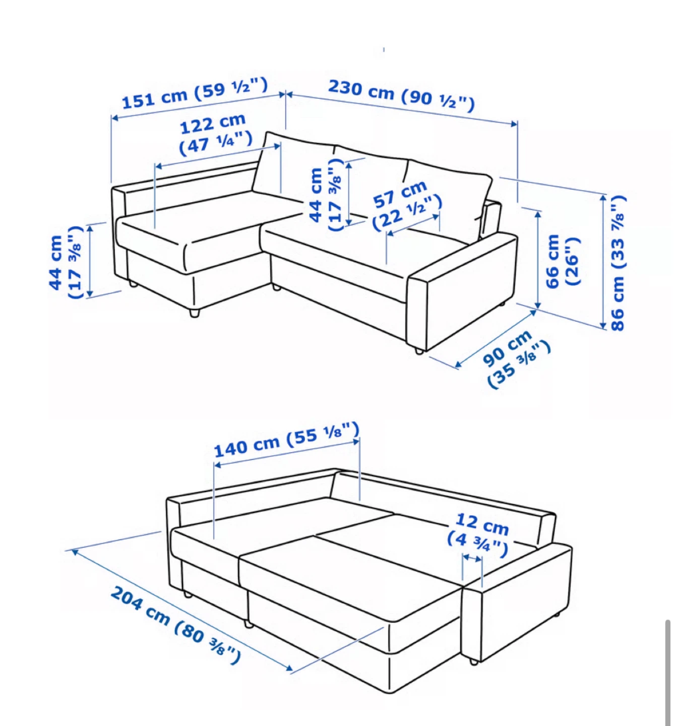 IKEA FRIHETEN Corner sofa-bed with storage - photo 3