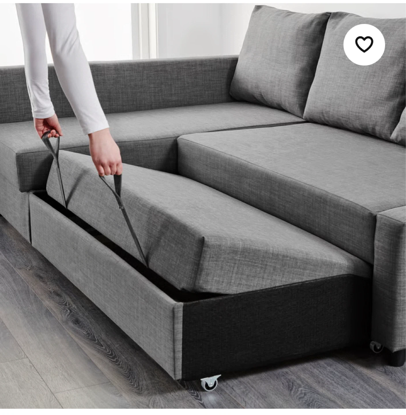 IKEA FRIHETEN Corner sofa-bed with storage - photo 5