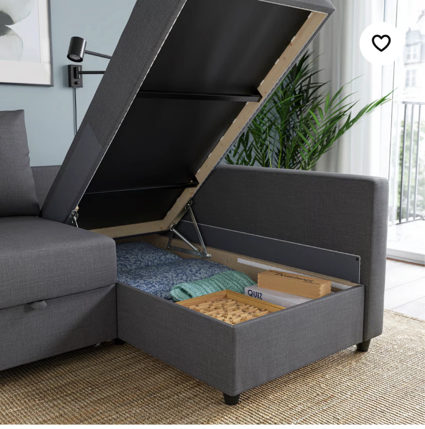 IKEA FRIHETEN Corner sofa-bed with storage - photo 4