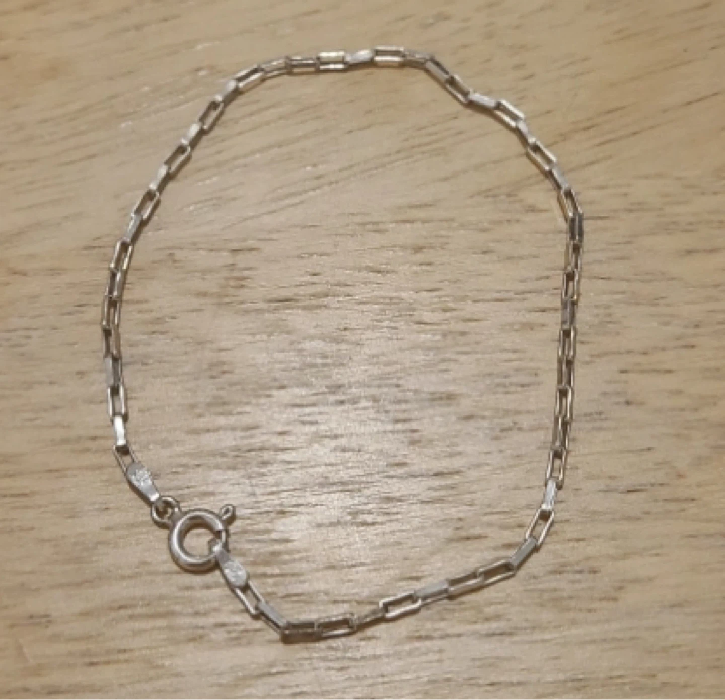 925 Silver Tone Chain Bracelet⚽️