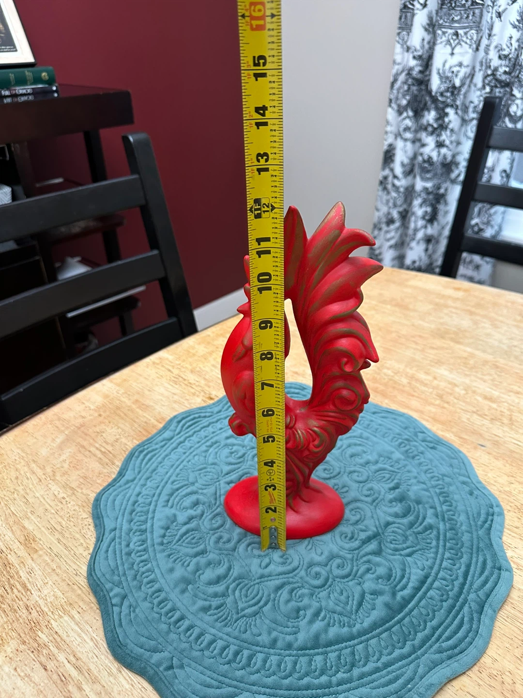 Vintage Red Rooster Figurine 1970 - photo 3