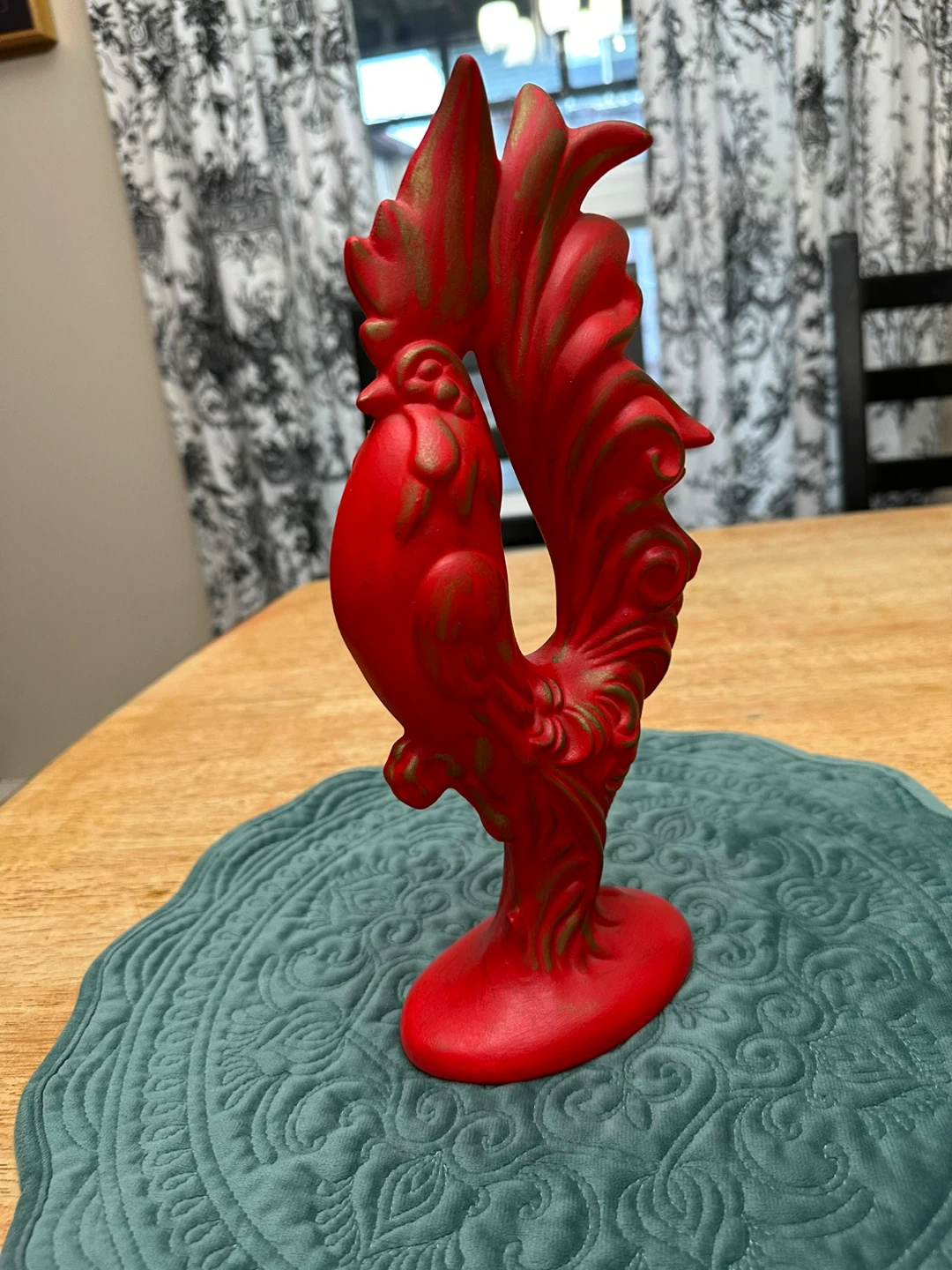 Vintage Red Rooster Figurine 1970 - photo 4