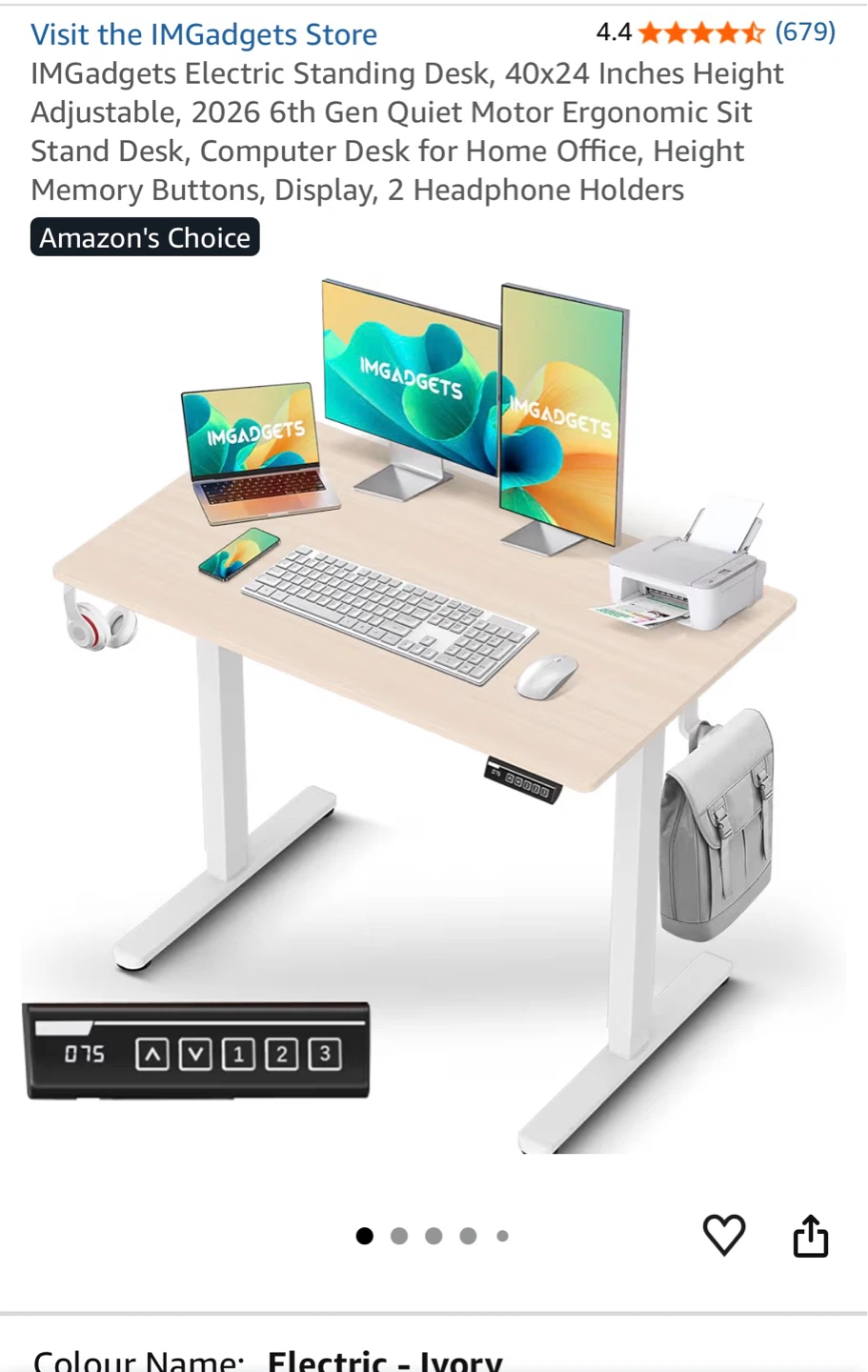 Moving Sale - Electric Standing Desk + Office Chair - photo 5