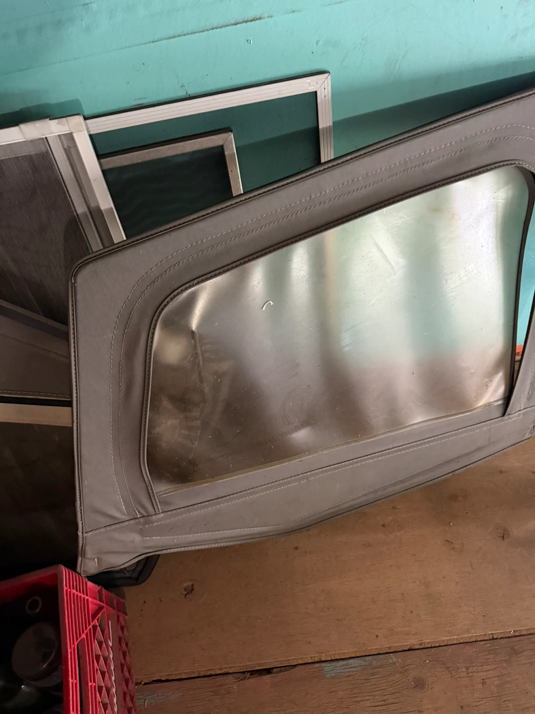 Kaki Soft Top Window Panel from jeep Sahara