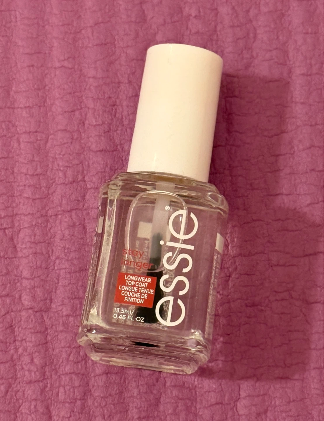 NEW⚽️Essie Stay Longer Longwear Top Coat Nail Polish 0.46 FL OZ