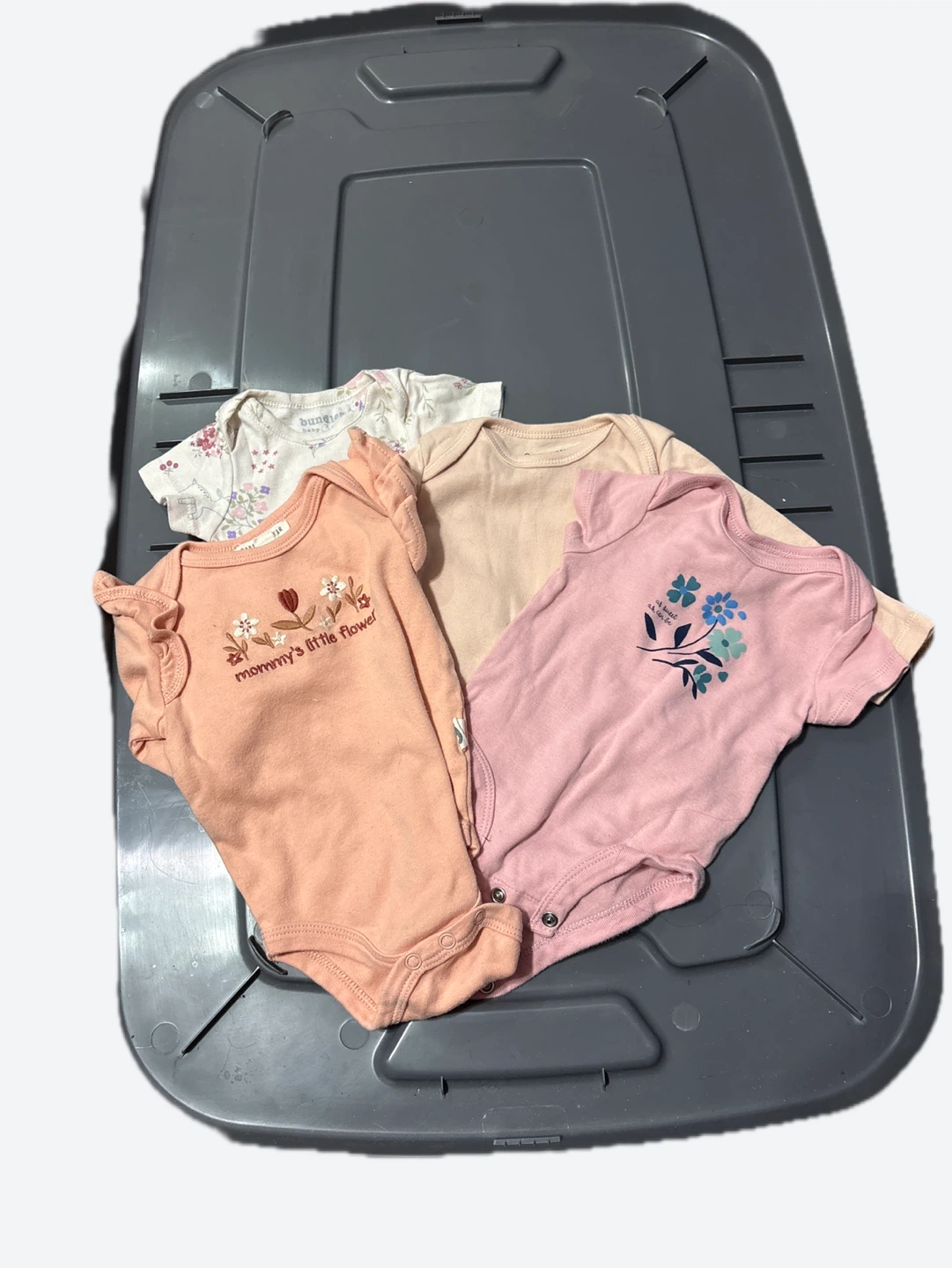 Baby Girl Bodysuits - 4 Pack (0-3 M)