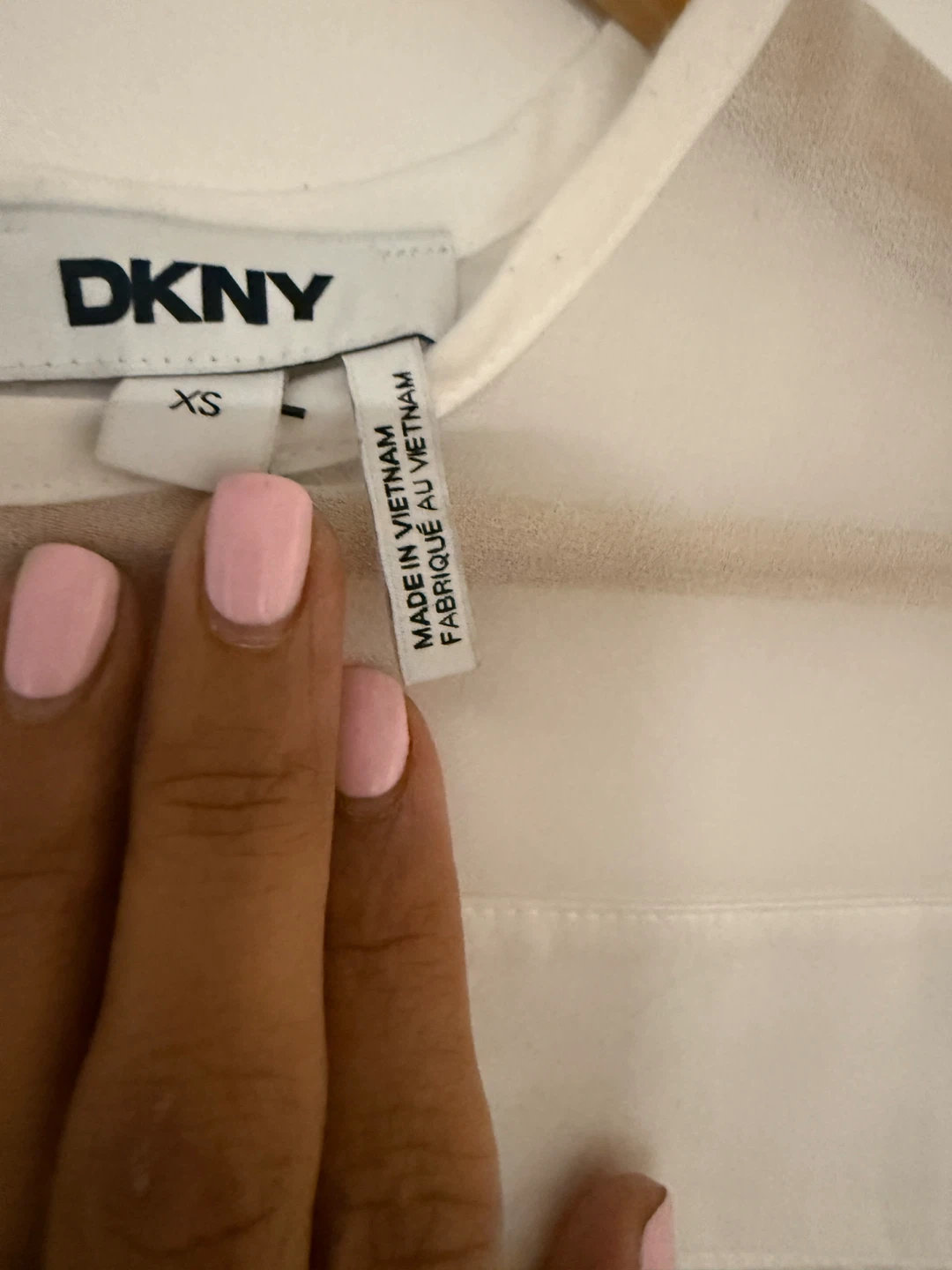 DKNY White Sheer Sleeve Blouse - XS - photo 5