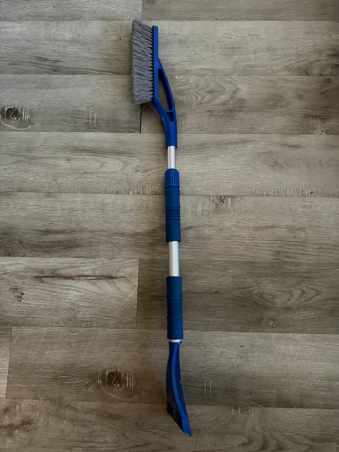 Blue Extendable Snow Brush and Ice Scraper