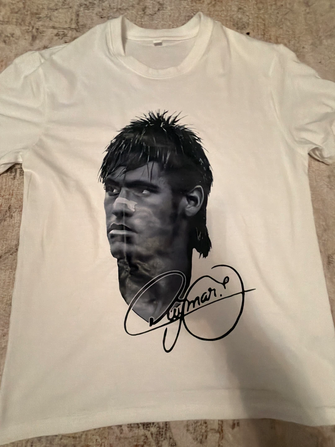 Neymar White T-Shirt with Graphic Print