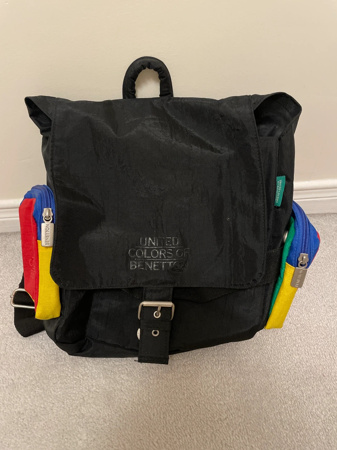 United Colors of Benetton Black Backpack
