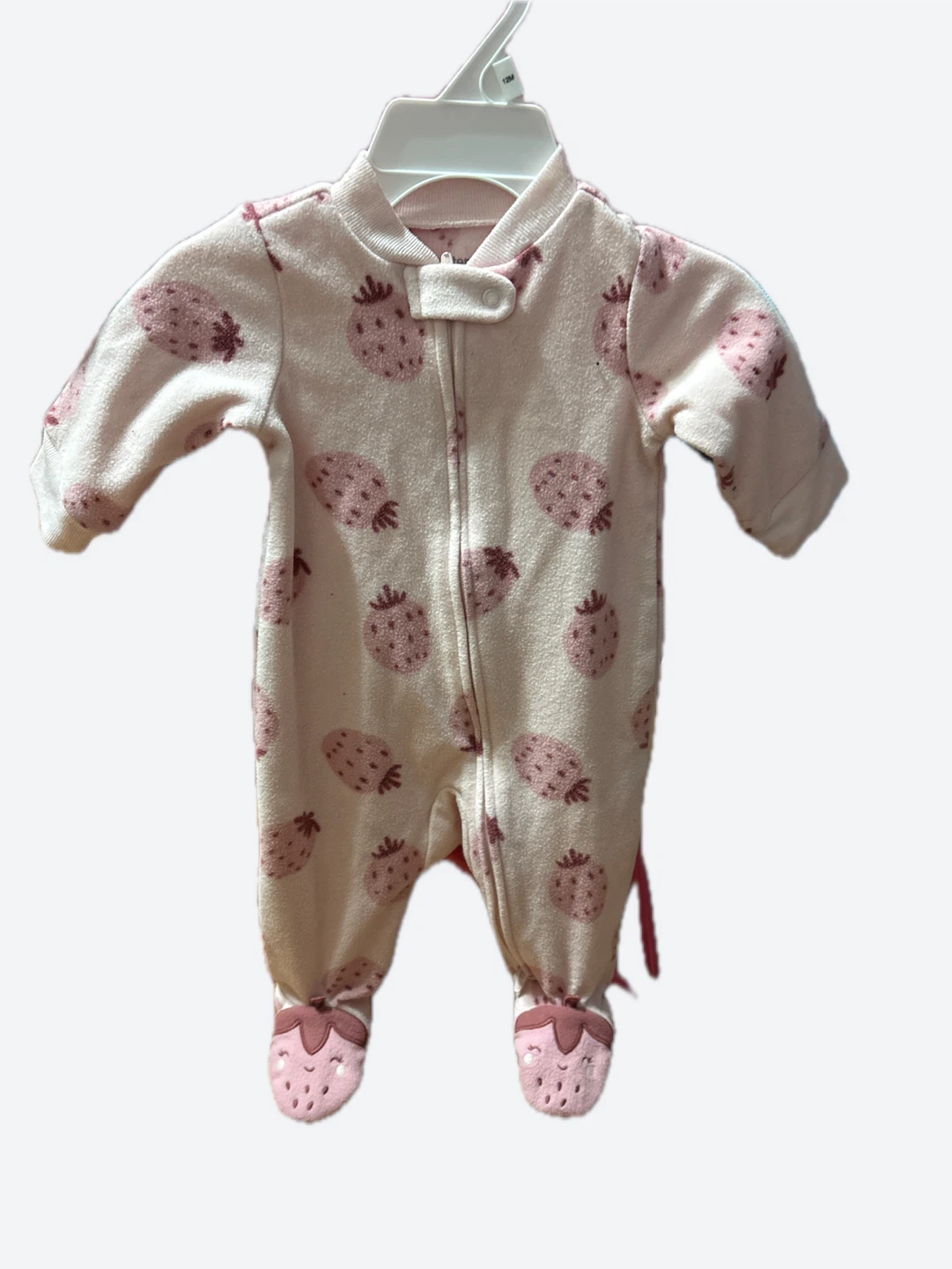 Baby Sleepsuit with Strawberry Print (3M)