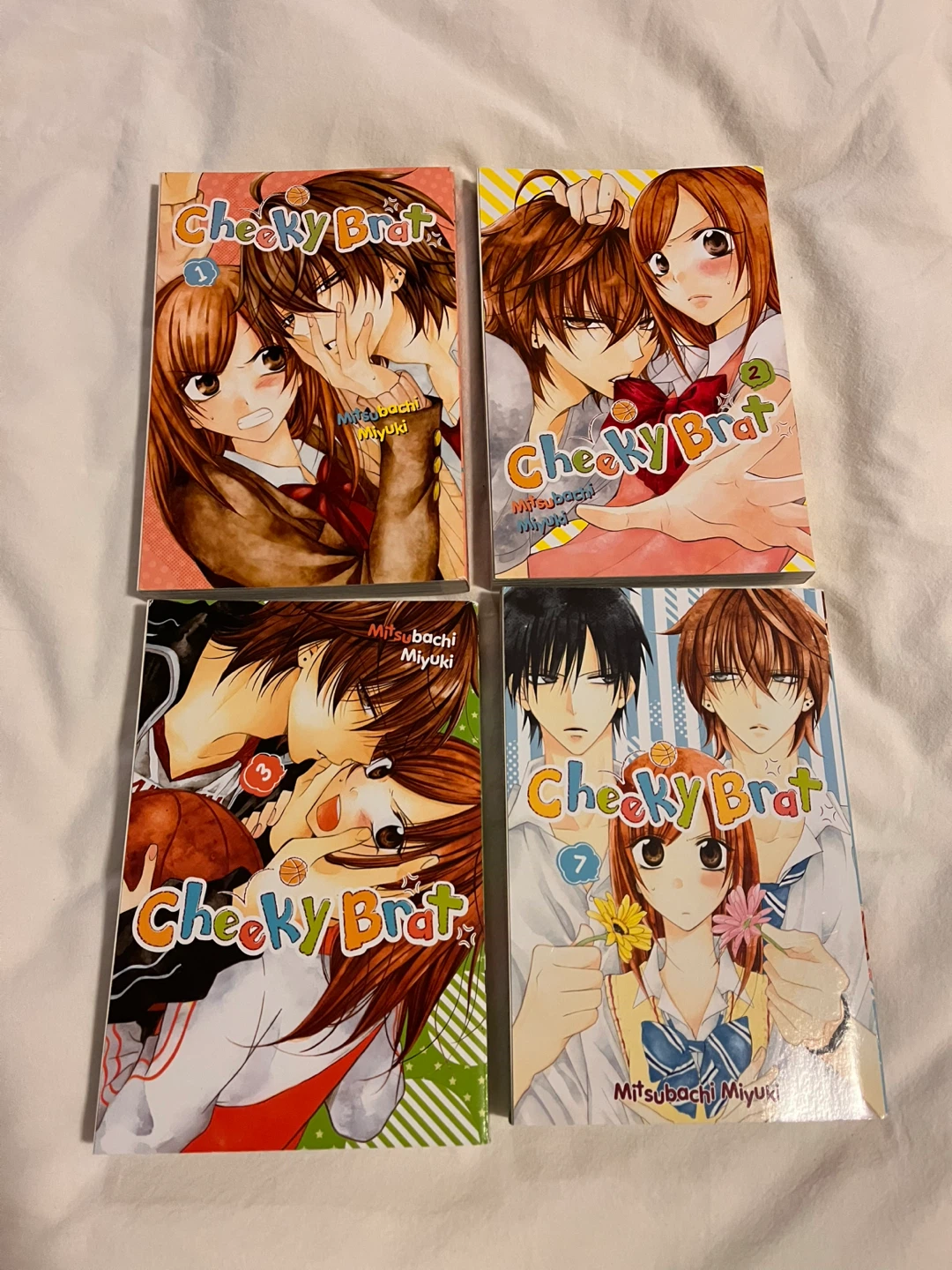 Cheeky Brat Manga Volumes 1, 2, 3, and 7