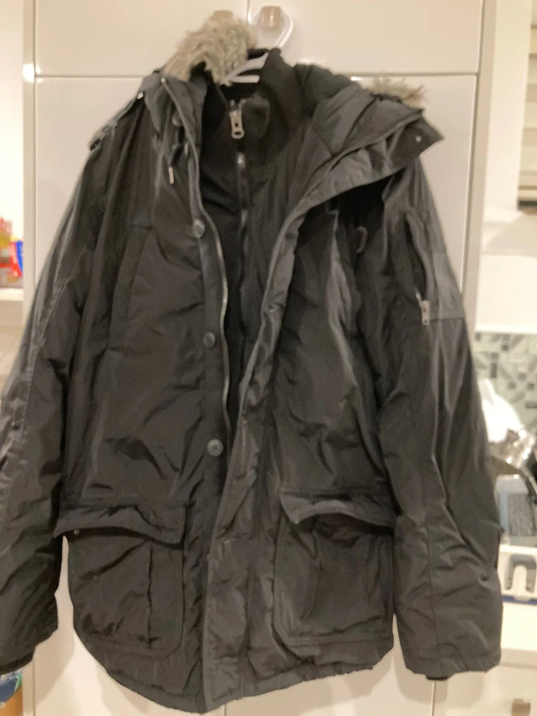Smog Black Parka Jacket