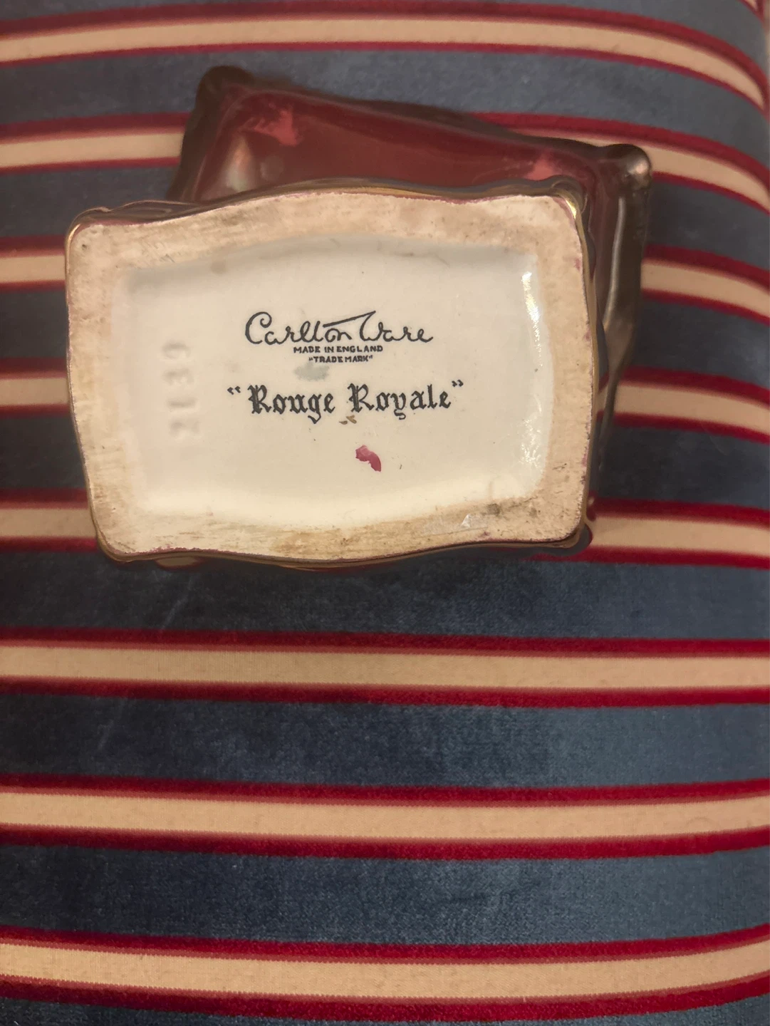 ⚽️Carlton Ware Rouge Royale Ashtray - photo 3