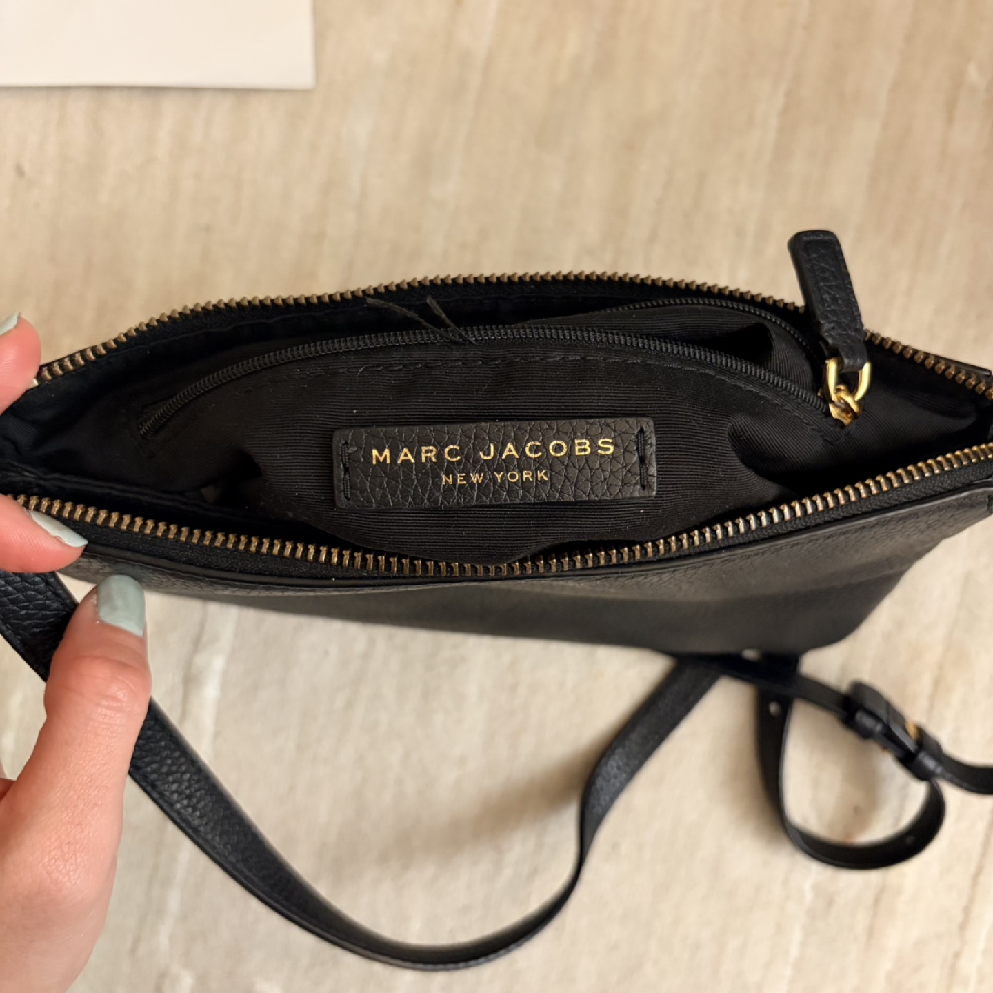 Marc Jacobs Black Leather Crossbody Bag ⚽️ - photo 2